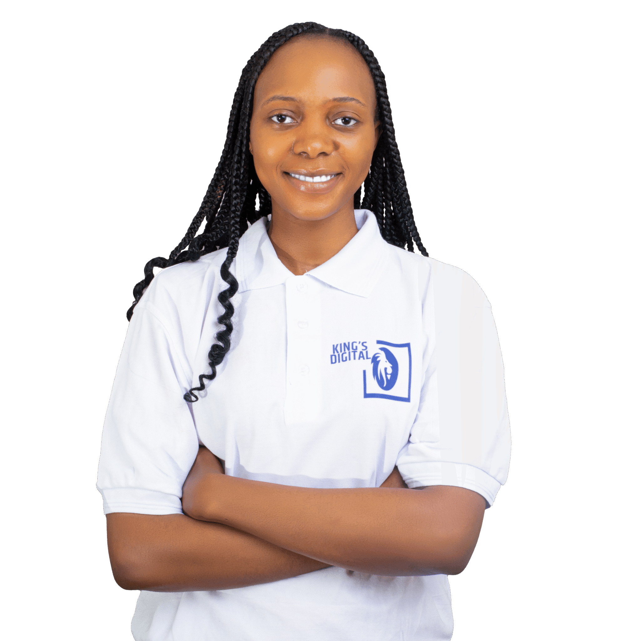 Confident student in school uniform