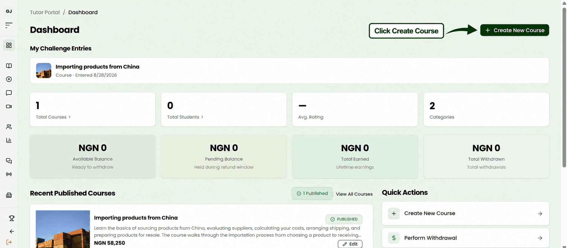 Create course image on Golearnam